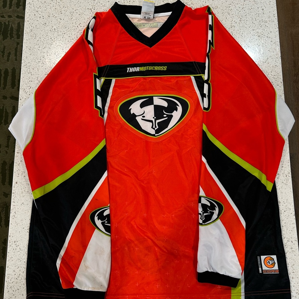 Thor Red and Black Racing Jersey
